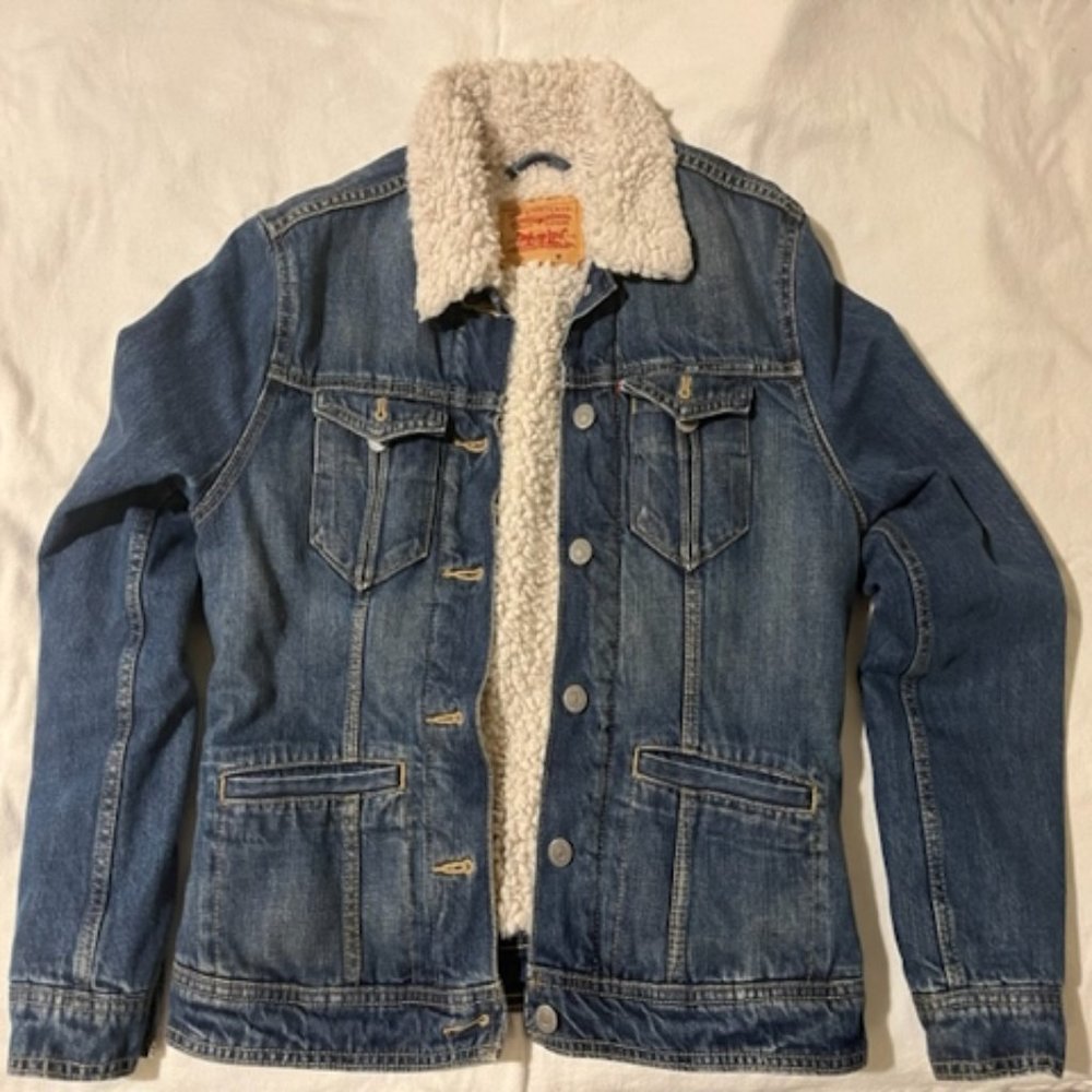 Levis Women's Sherpa Jean Jacket - Medium